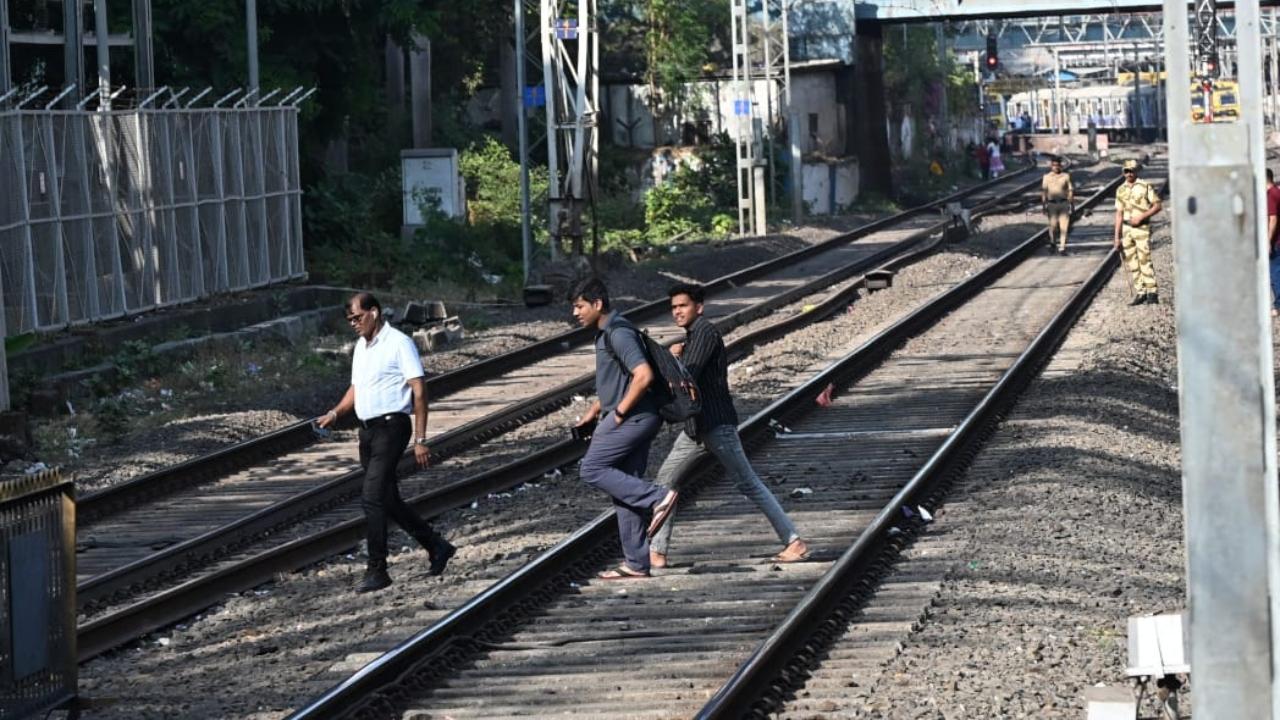The services on slow line were affected following a snag, the official said on Friday