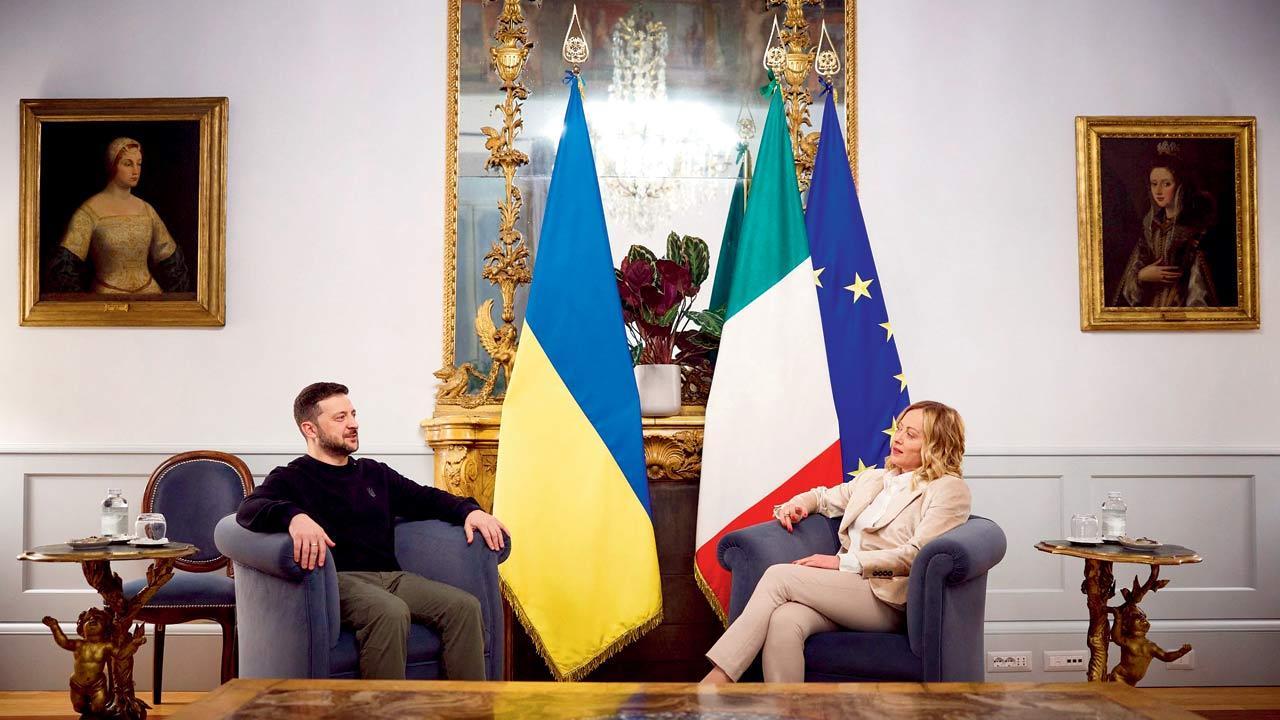 Zelensky, Meloni discuss Ukraine’s air defence and EU membership