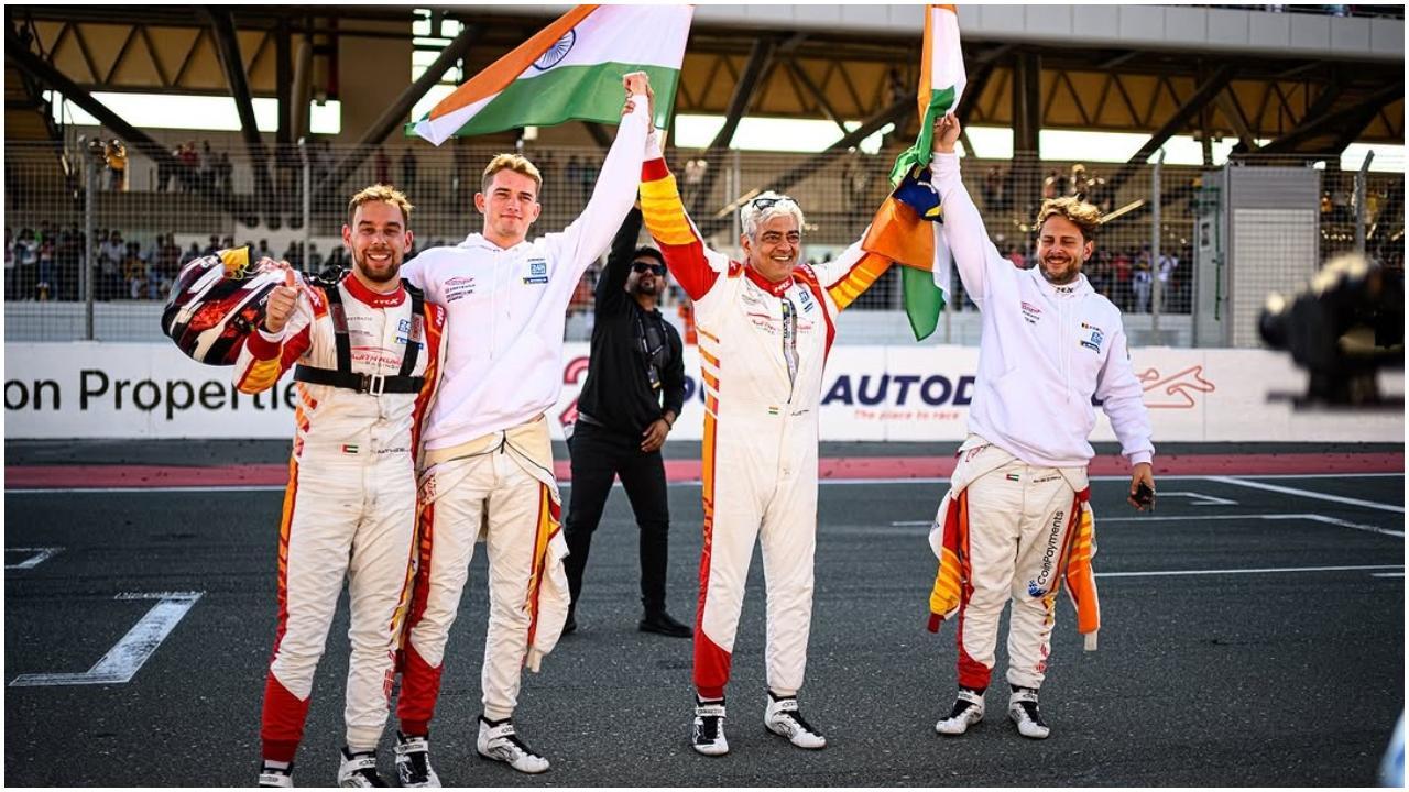 In pics: A look at Tamil star Ajith Kumar's victory at Dubai car racing event