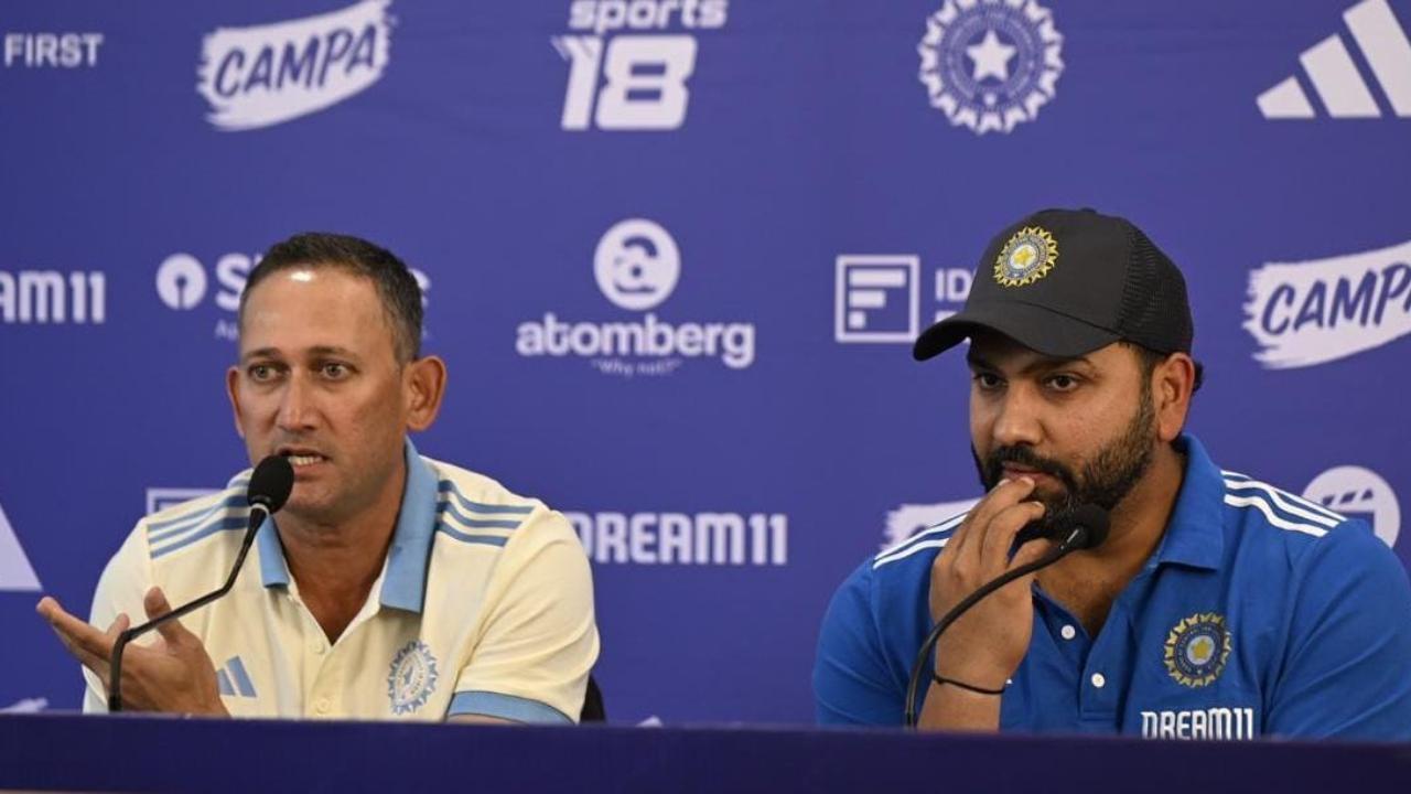 Ajit Agarkar, Rohit Sharma (Pic: Ashish Raje)