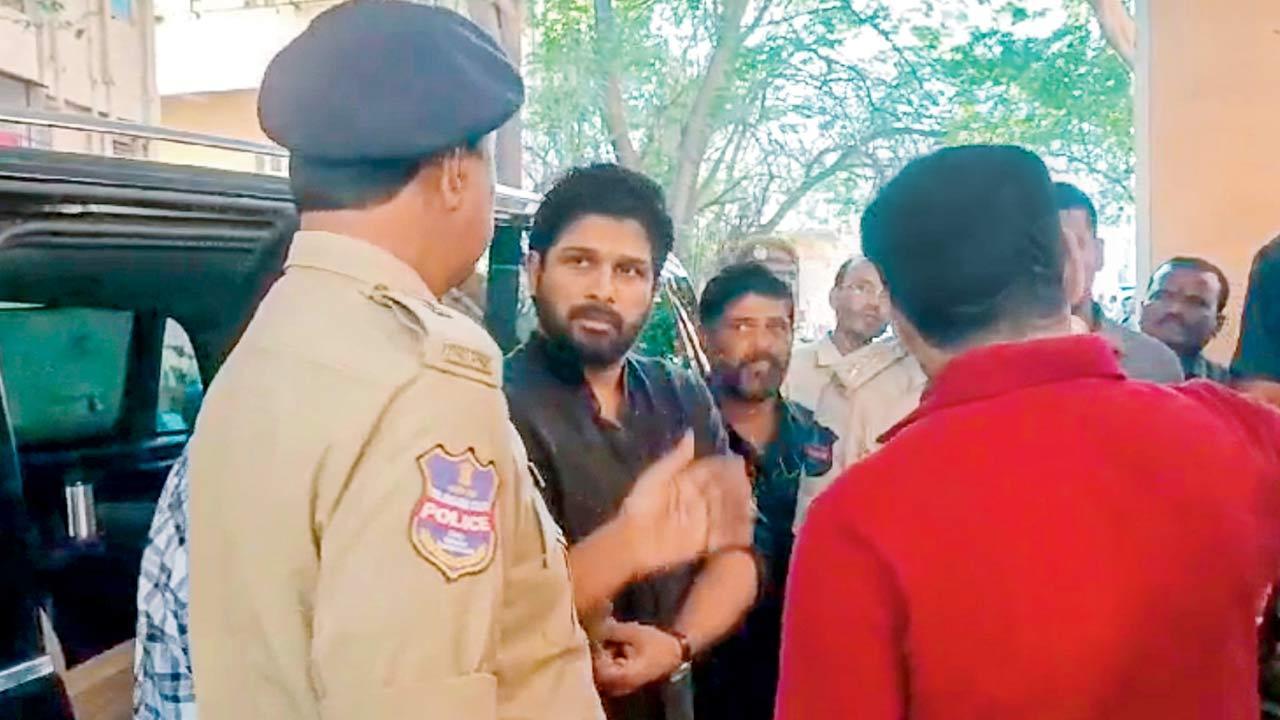 Allu Arjun appears before police in theatre stampede case