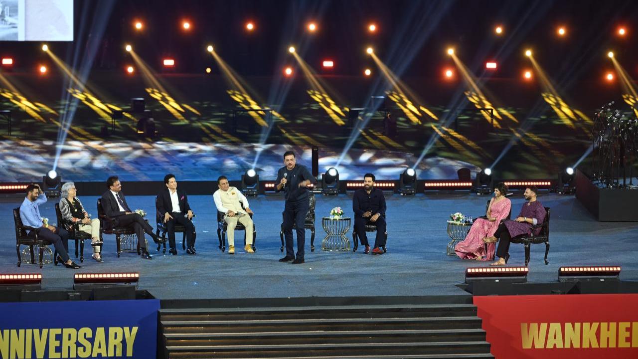 Legendary Mumbai cricketers and former captains of the Indian team, Sachin Tendulkar, Sunil Gavaskar, Rohit, Suryakumar Yadav, Ravi Shastri, Ajinkya Rahane, Dilip Vengsarkar, and Diana Edulji, came together to commemorate the historic significance of the stadium