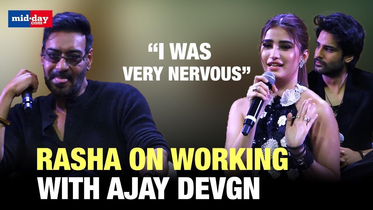 Azaad Trailer Launch: Aaman Devgan & Rasha Thadani on working with Ajay Devgn