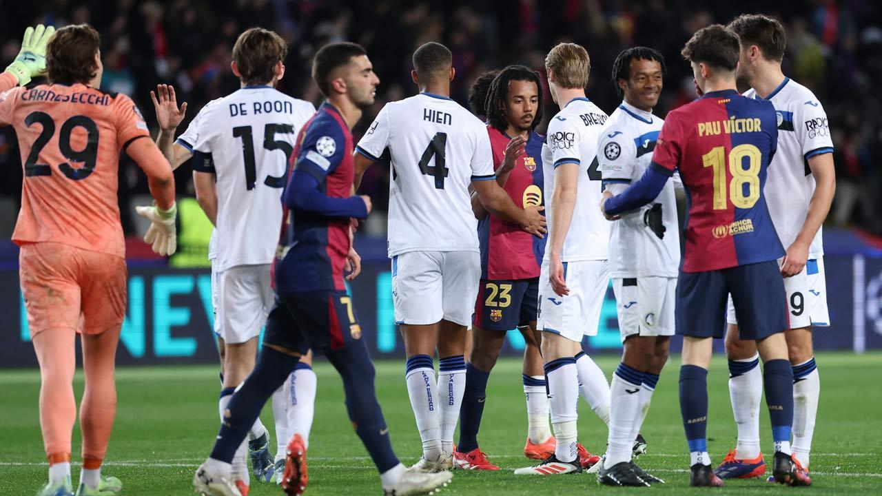 Barcelona secure second in Champions League with Atalanta draw
