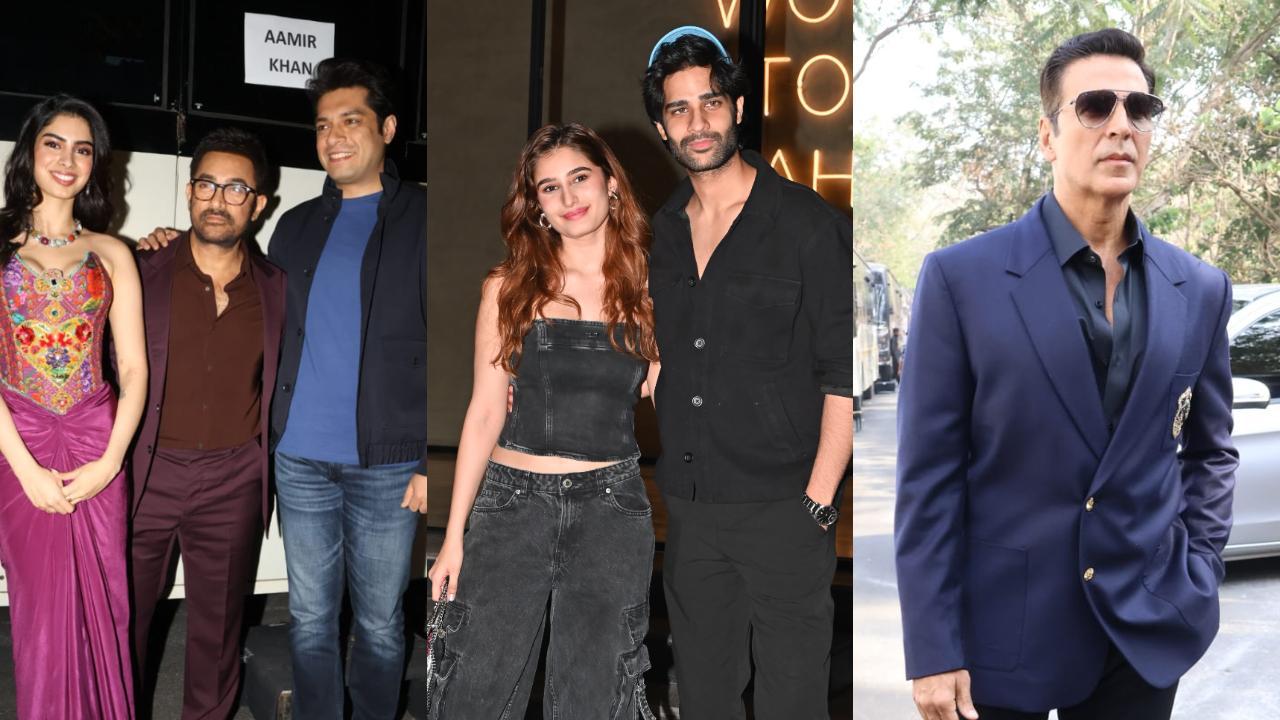 Spotted in the city: Aamir Khan, Rasha Thadani, Aaman Devgan and others