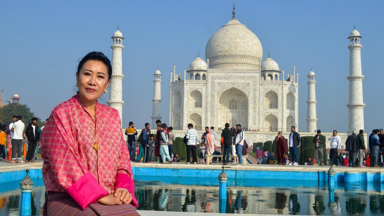 Agra: Bhutan's Queen Mother Tshering Yangdon visits Taj Mahal
