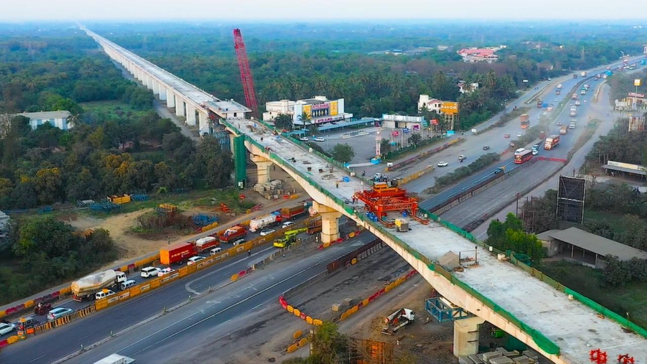 Bullet Train Project: 210 meter long bridge crossing NH-48 in Gujarat completed