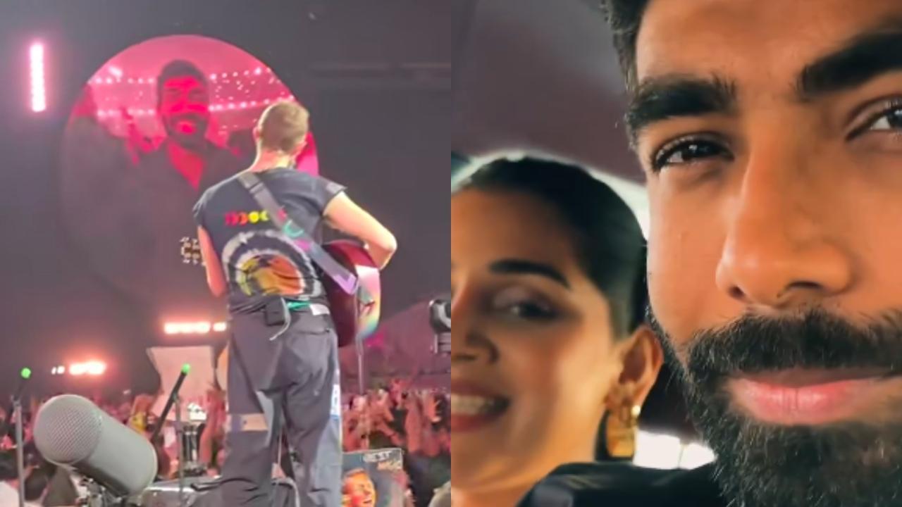 Jasprit Bumrah relishes family time at Coldplay’s Ahmedabad concert: WATCH