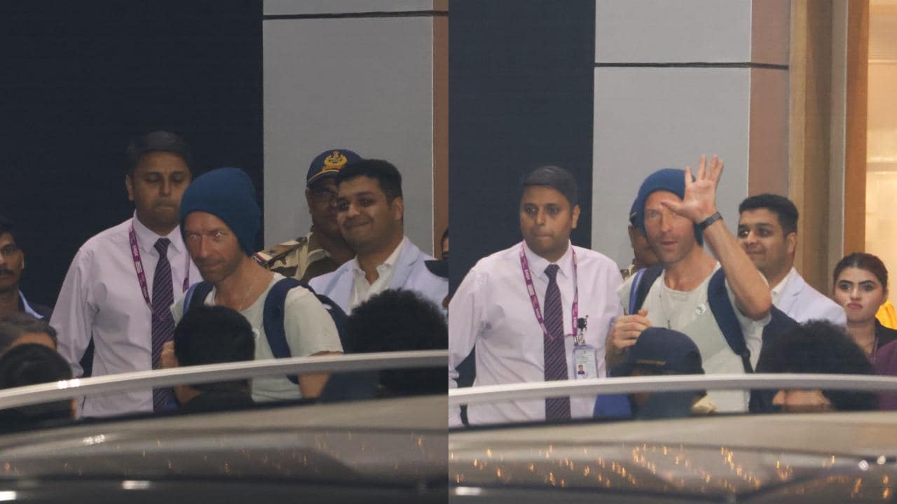 Watch: Coldplay arrives in Mumbai! Chris Martin greets paparazzi with namaste