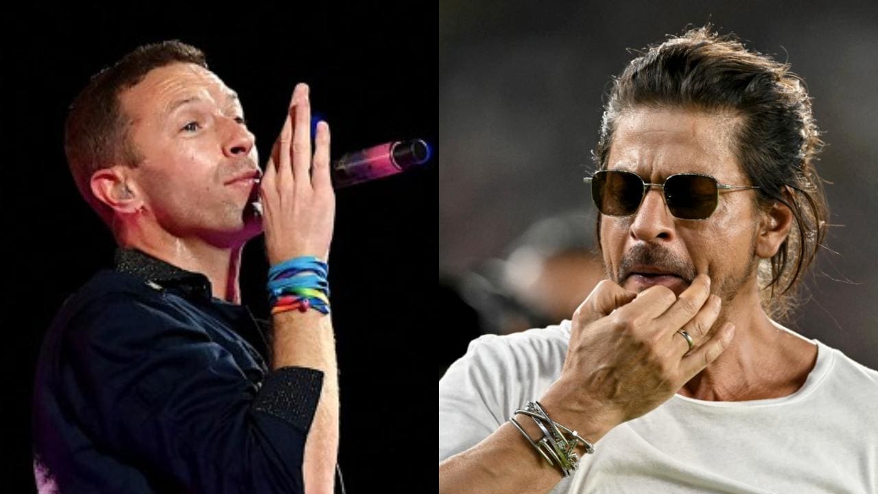 Watch! SRK reacts to Chris Martin’s adorable shoutout at Coldplay Mumbai concert