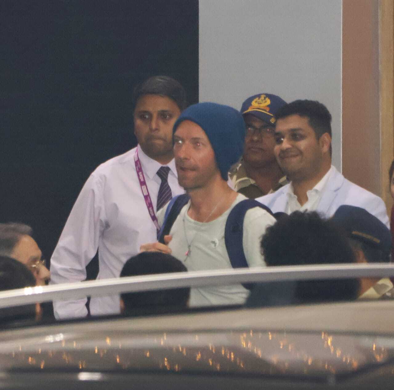 On Thursday evening, Coldplay band members landed in Mumbai. Chris Martin, best known for making Coldplay famous with his vocals on tracks such as 'Fix You' and 'A Sky Full of Stars,' was spotted exiting the airport.