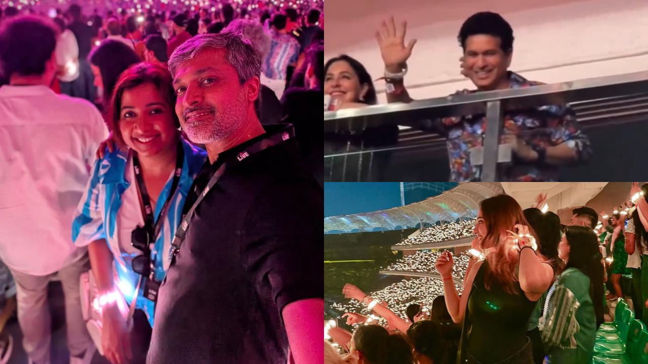 Shreya Ghoshal to Sachin Tendulkar, celebs who attended Coldplay Mumbai concert