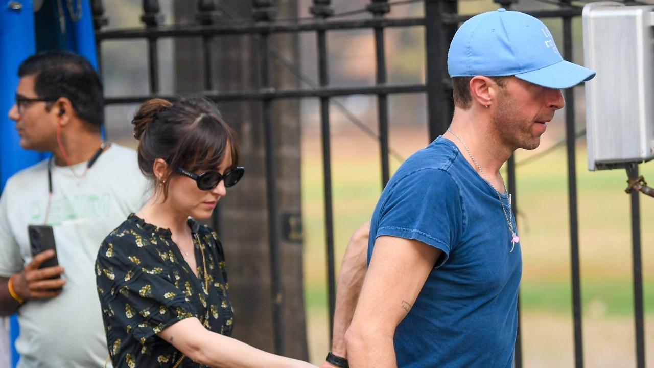 Mahakumbh 2025: Chris Martin, Dakota Johnson arrive in Prayagraj