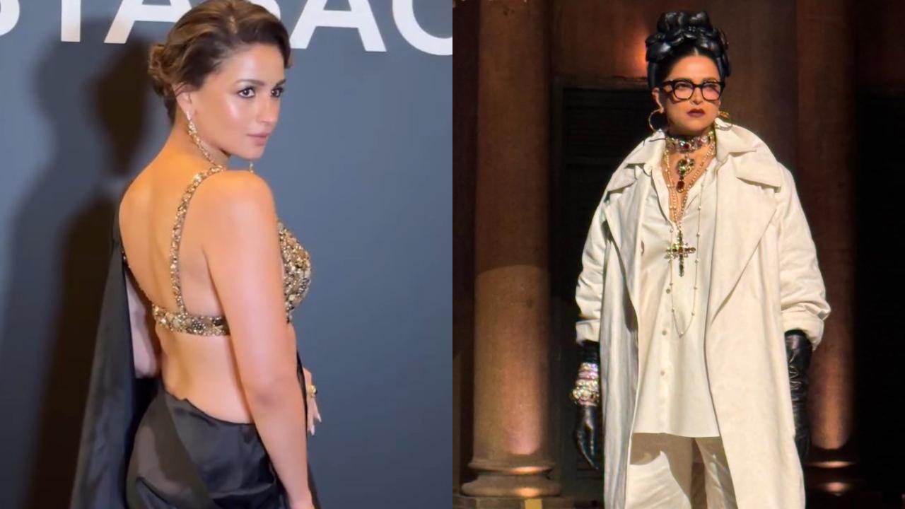 Watch: Alia Bhatt cheers for Deepika Padukone, records her as she walks the ramp at Sabyasachi's 25th anniversary show