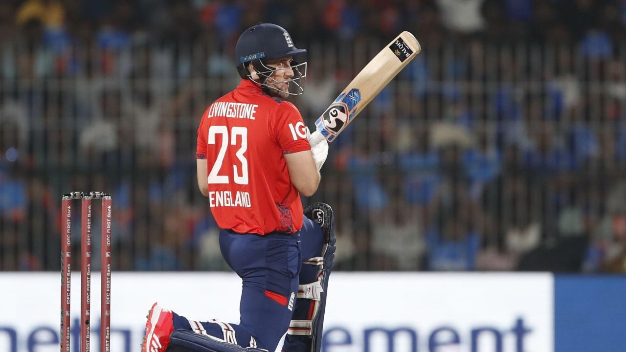Liam Livingstone played a useful cameo with a 24-ball 43 after a middle-order slump when England slipped to 127-8 in 16 overs