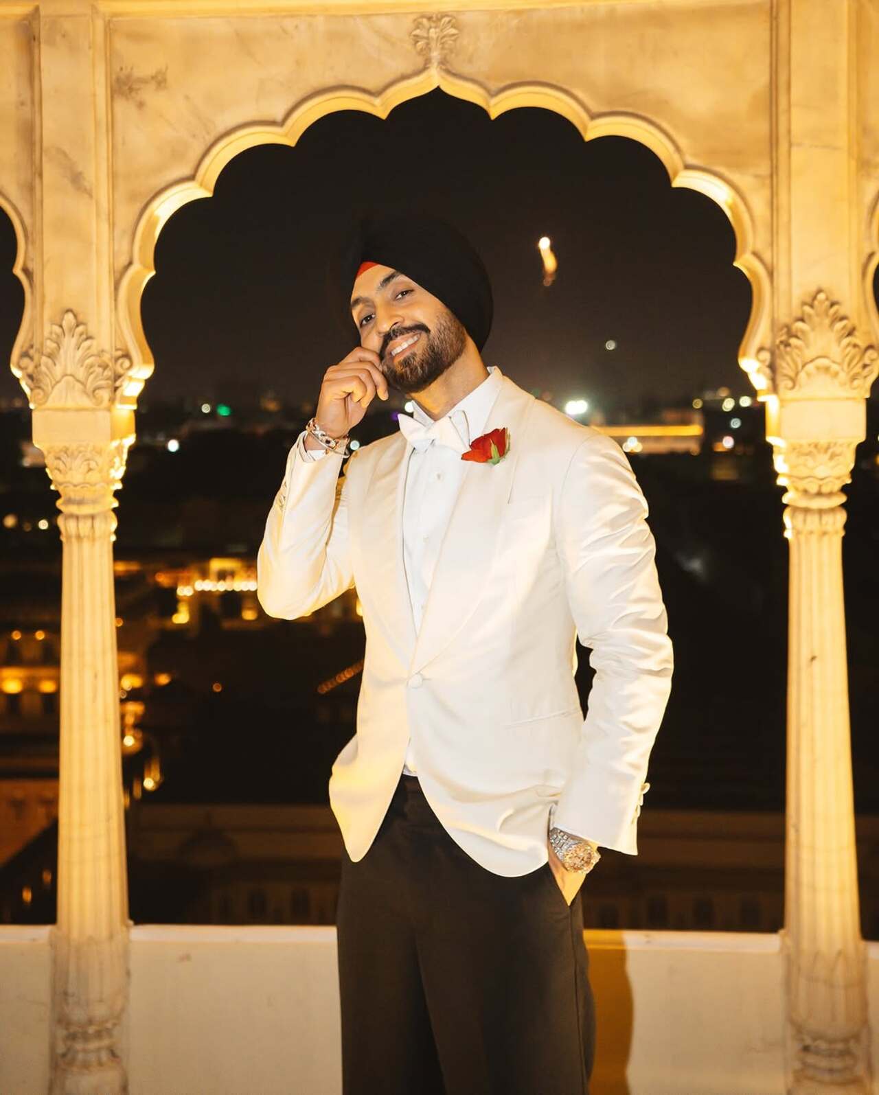 Diljit Dosanjh visited the city palace during his concert in Jaipur, Rajasthan