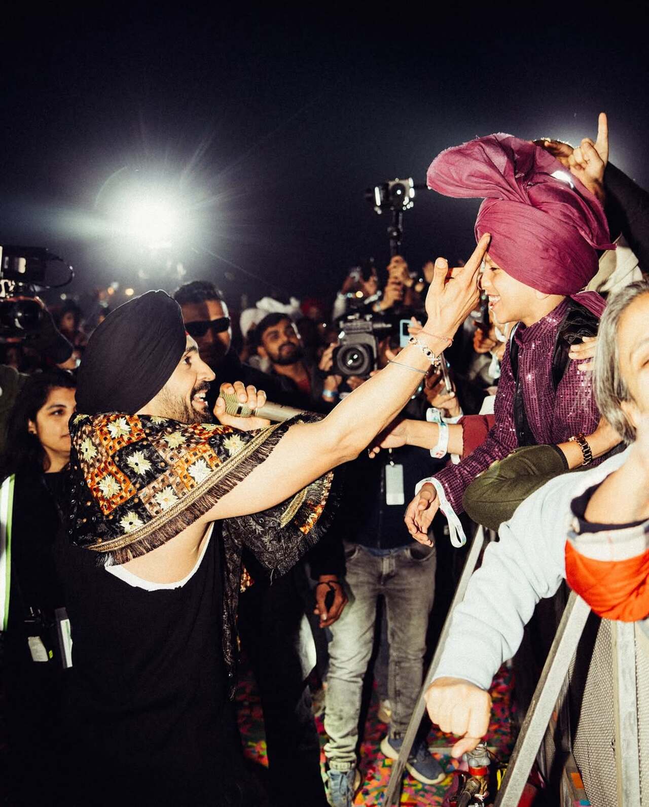 In Chandigarh, the singer was showered with much love and respect from people of all age groups