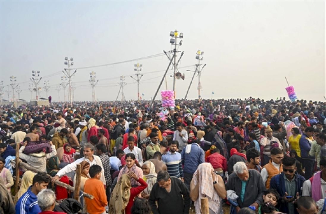 IN PHOTOS: Over 100 million devotees take the holy dip at Mahakumbh 2025