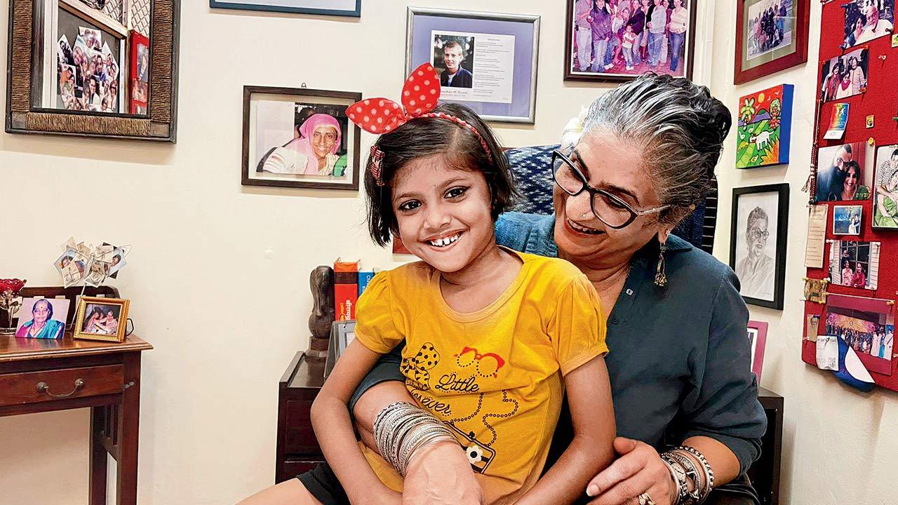 Venkatesh with a child mentee from the programme