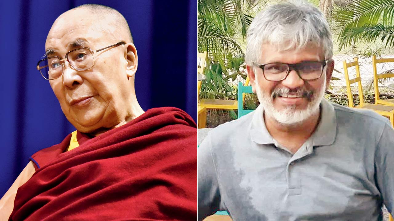 The Dalai Lama. File Pic; (right) Sethu Das