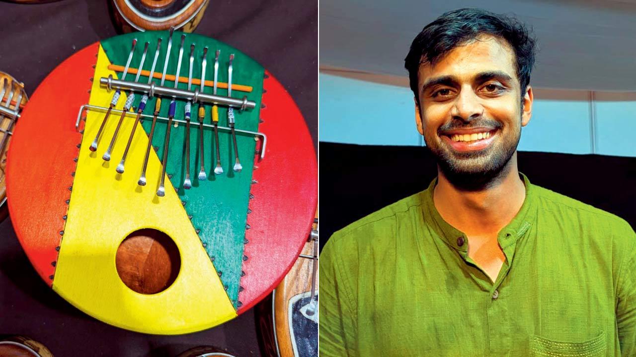An eleven-note zenzula; (right) Lalith Choyal