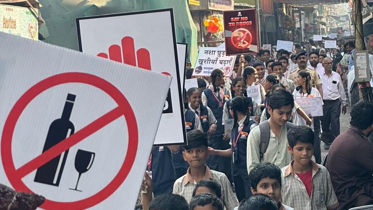 Mumbai Police launches anti-drugs campaign in Malwani