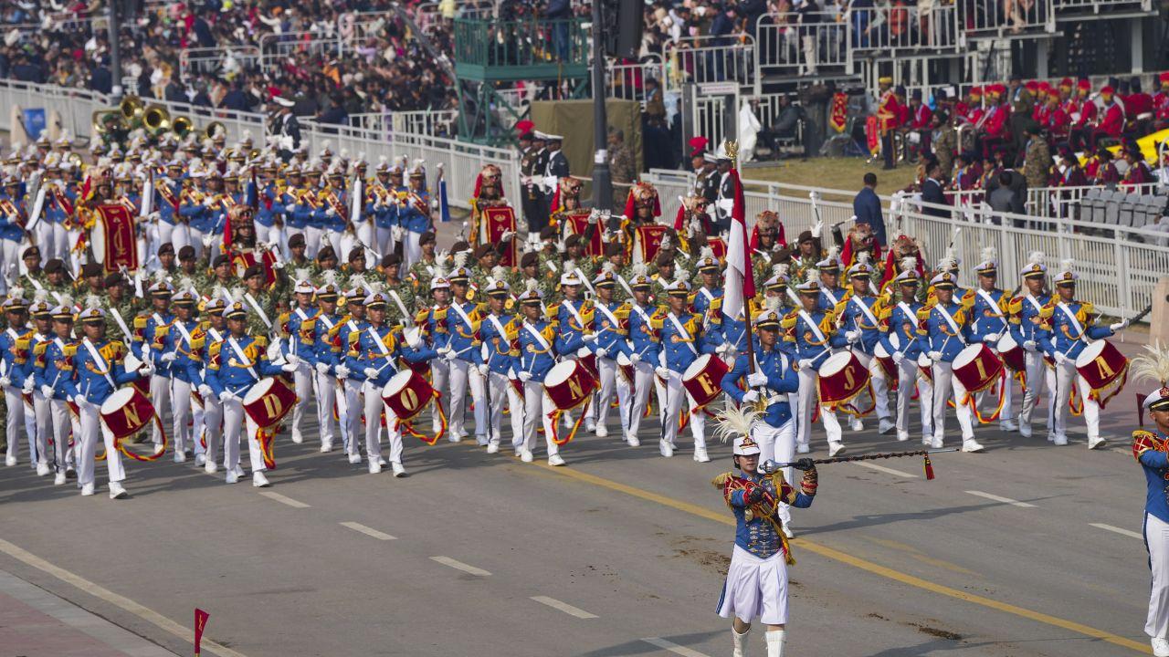 With Indonesia President Prabowo Subianto as Chied Guest at this year's Republic Day, a 352-member marching from the country will be participating in at the parade on the Kartavya Path in the national capital