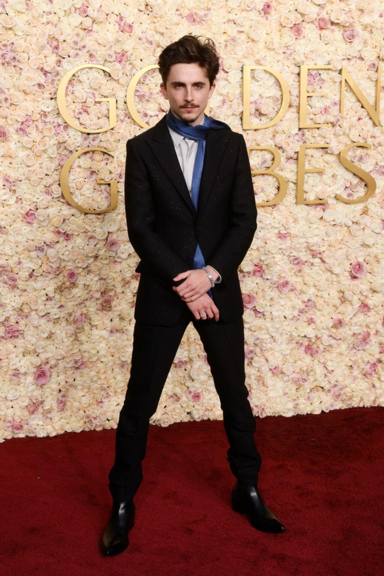 French-American actor Timothée Chalamet turned heads on the red carpet with his unusual attire and new look.