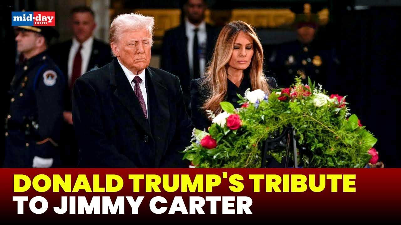 Trump pays tribute to Jimmy Carter during funeral processions in US Capitol