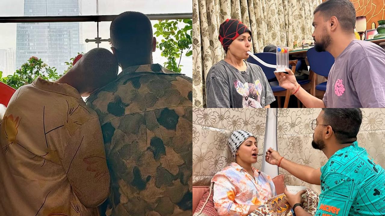 Hina Khan's boyfriend Rocky also shaved his head amid her cancer battle