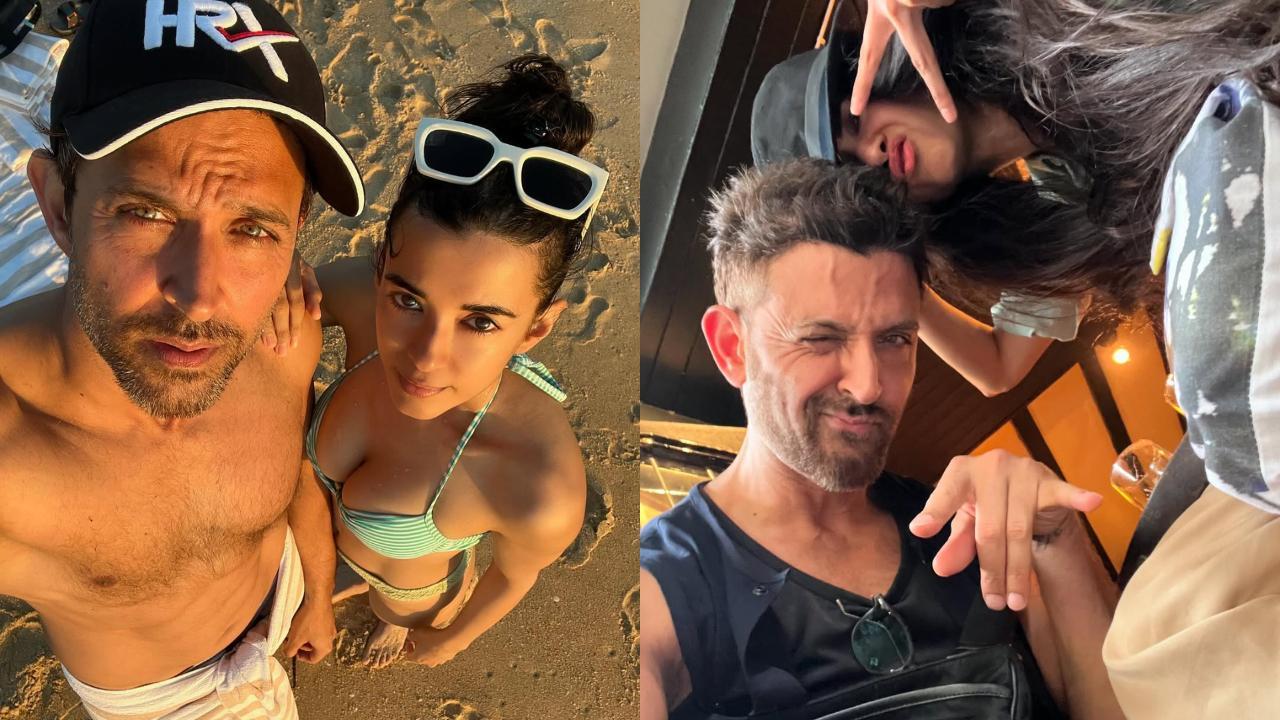 Rickshaw rides to beach outings, Saba Azad wishes boyfriend Hrithik Roshan with unseen pictures