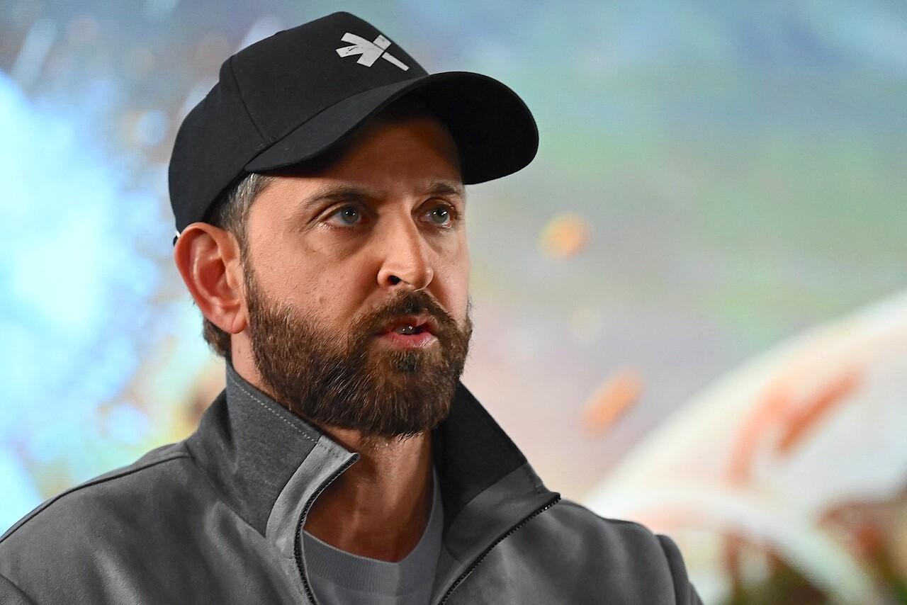 Hrithik Roshan at a promotional event for his action film ‘Fighter’ (2024) in Mumbai.