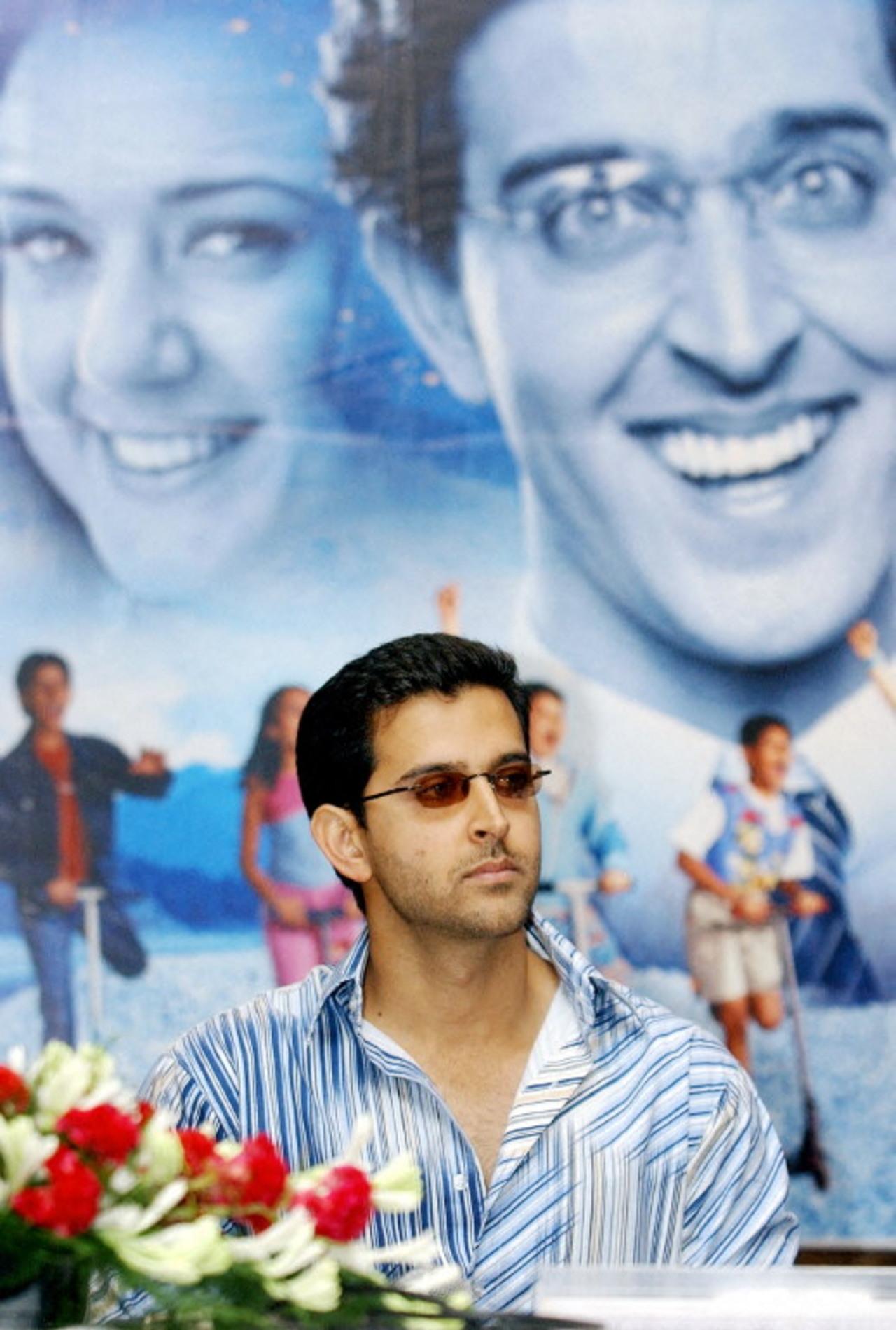 Hrithik Roshan at the press conference for 'Koi Mil Gaya'.