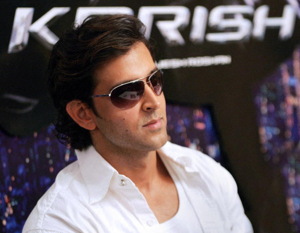 Hrithik Roshan at the launch of merchandise products for his superhero film 'Krrish'.