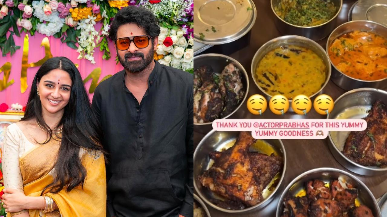 Prabhas treats his Fauji co-actor Iman Esmail with a lavish spread of home-cooked meals