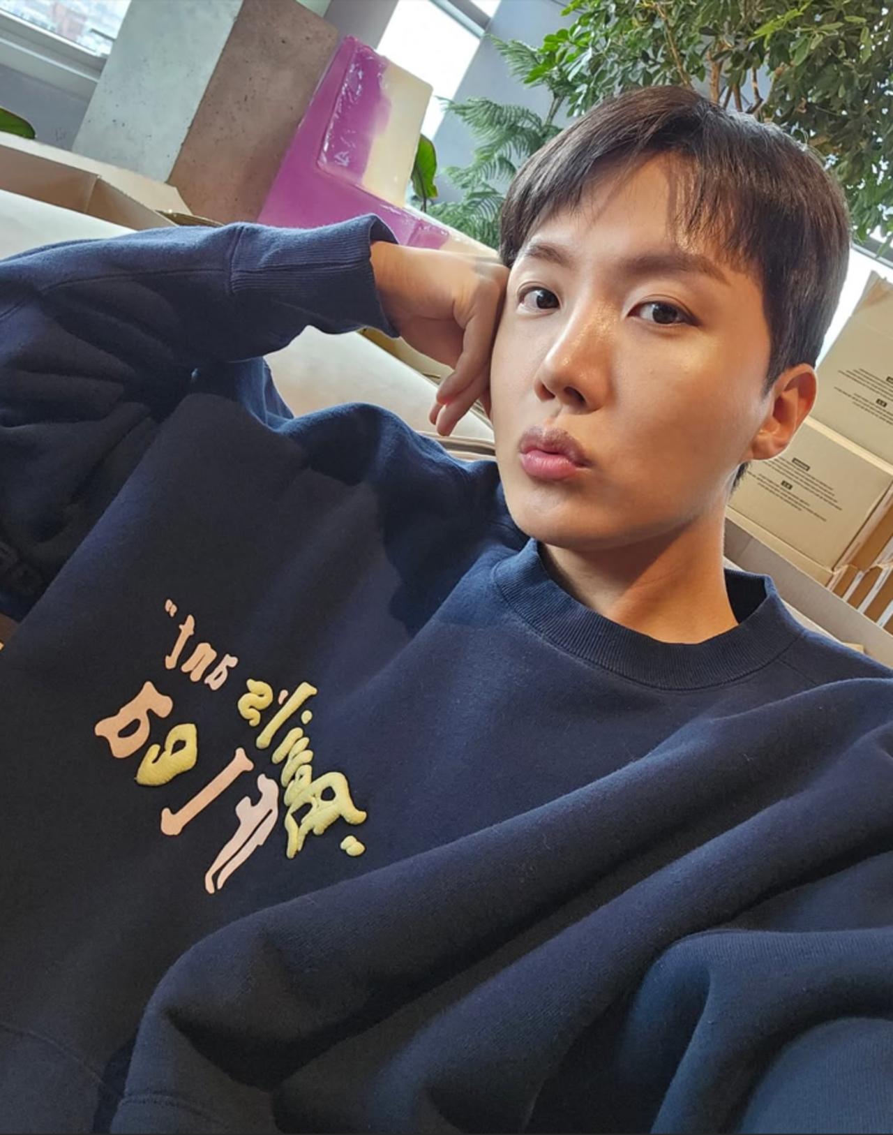 J-Hope captioned his Instagram post, 