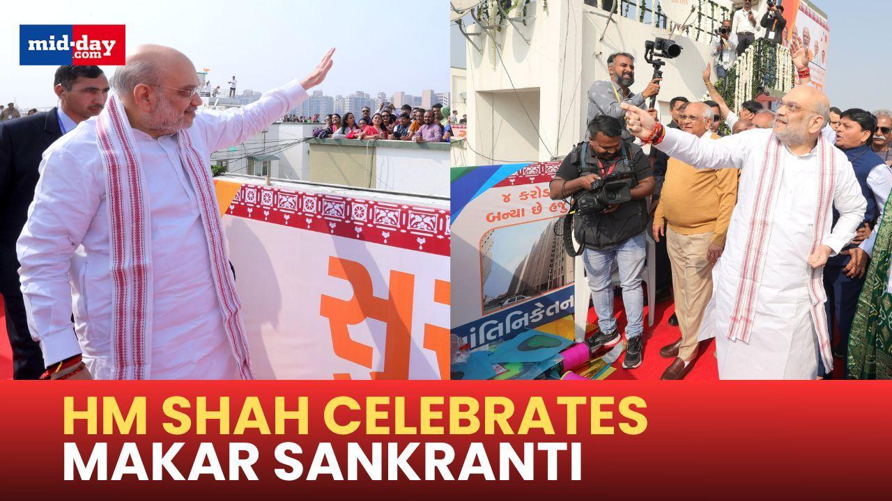 Makar Sankranti 2025: Amit Shah celebrates the joyous festival, Flies kite