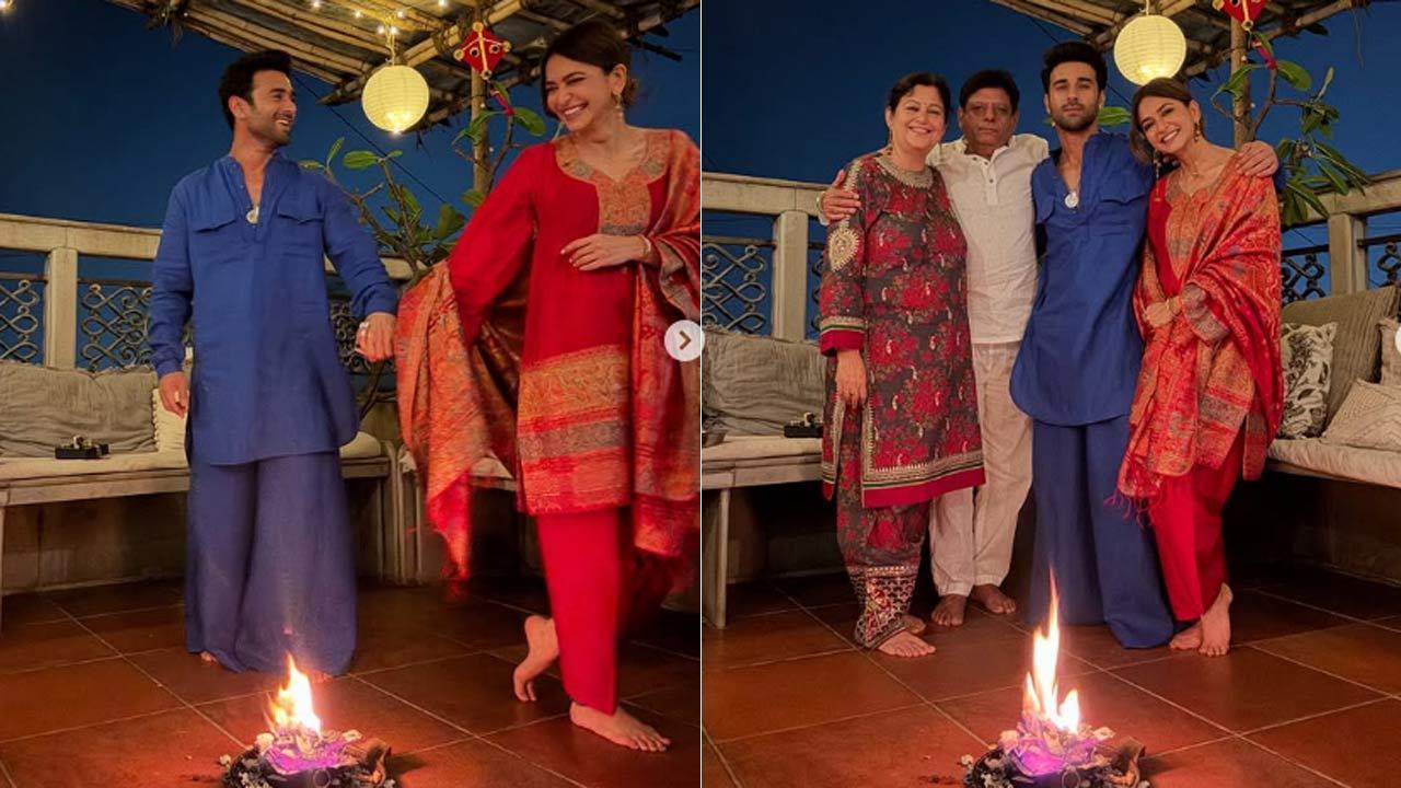 Kriti Kharbanda shares adorable pictures from her first Lohri with Pulkit Samrat