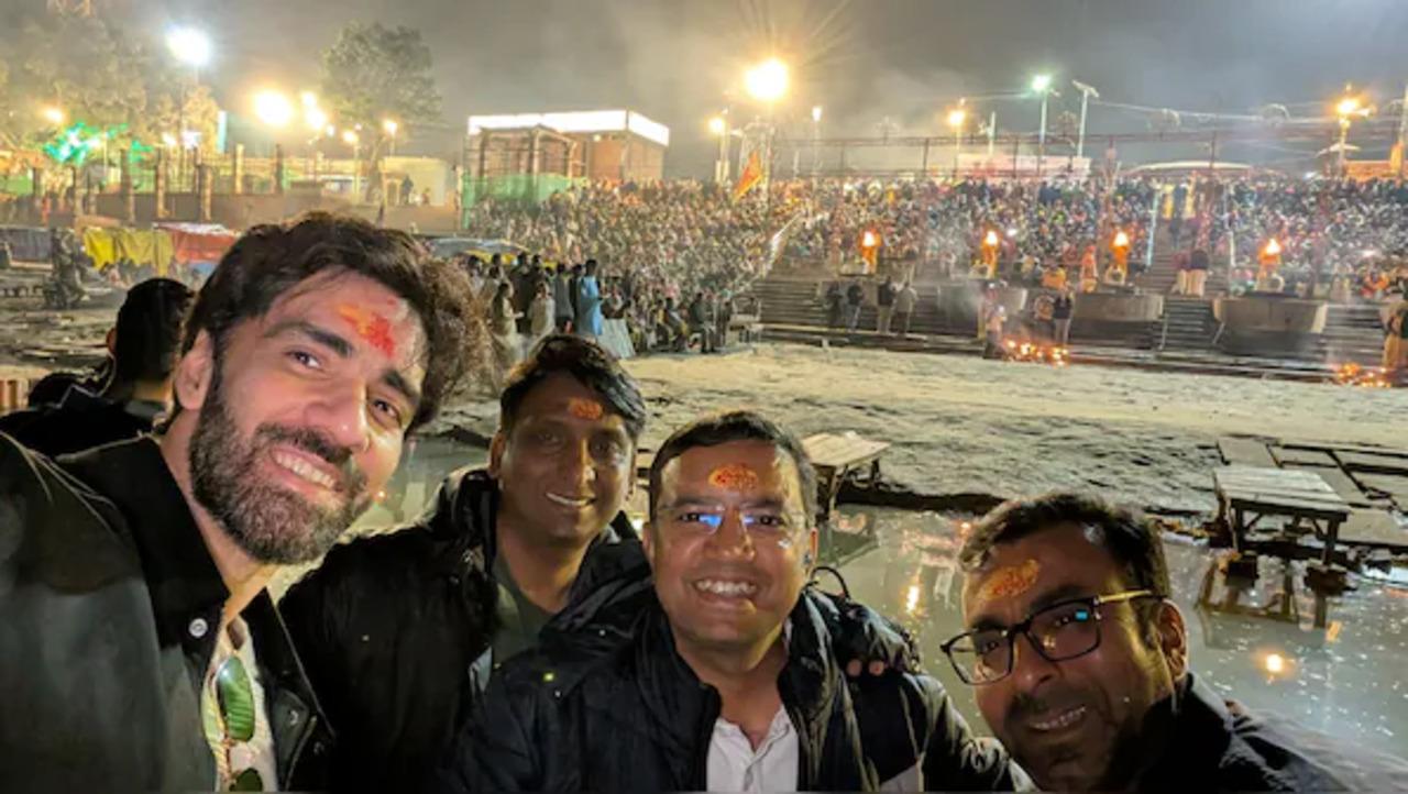 Avinash Tiwary sure is having a whirlwind trip. After attending the première of his next, The Mehta Boys, in Germany, the actor went to the Maha Kumbh Mela in Prayagraj.