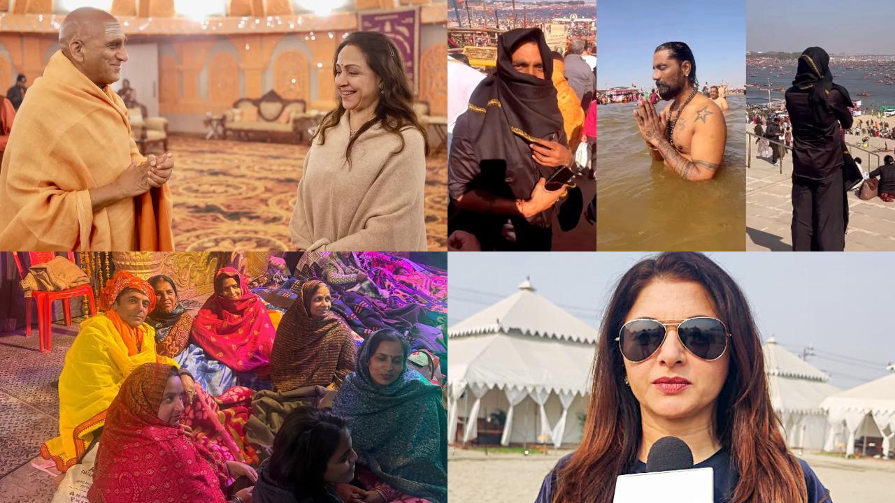 Maha Kumbh 2025: Hema Malini, Remo D’Souza, to Bhagyashree, celebs who visited 