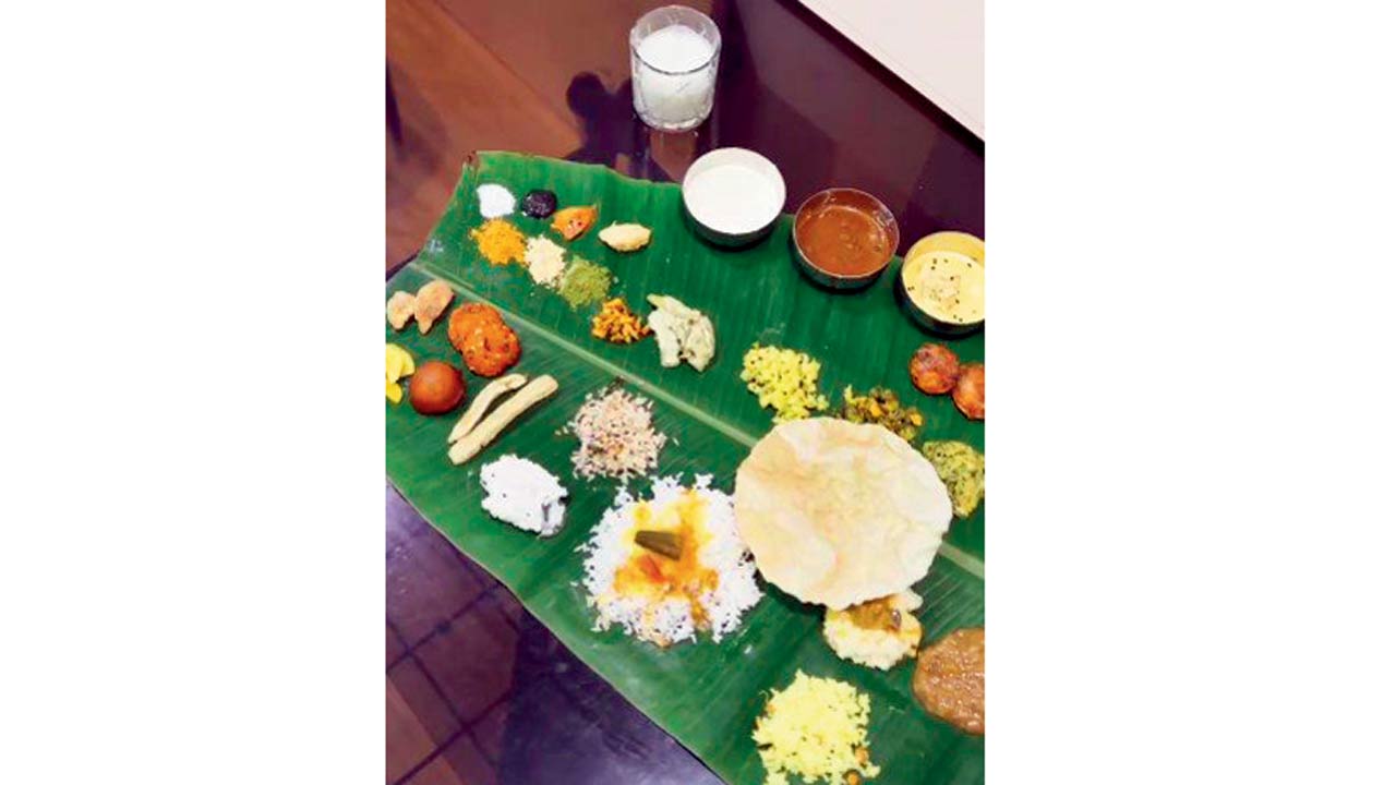 Stuffed with sadhyas