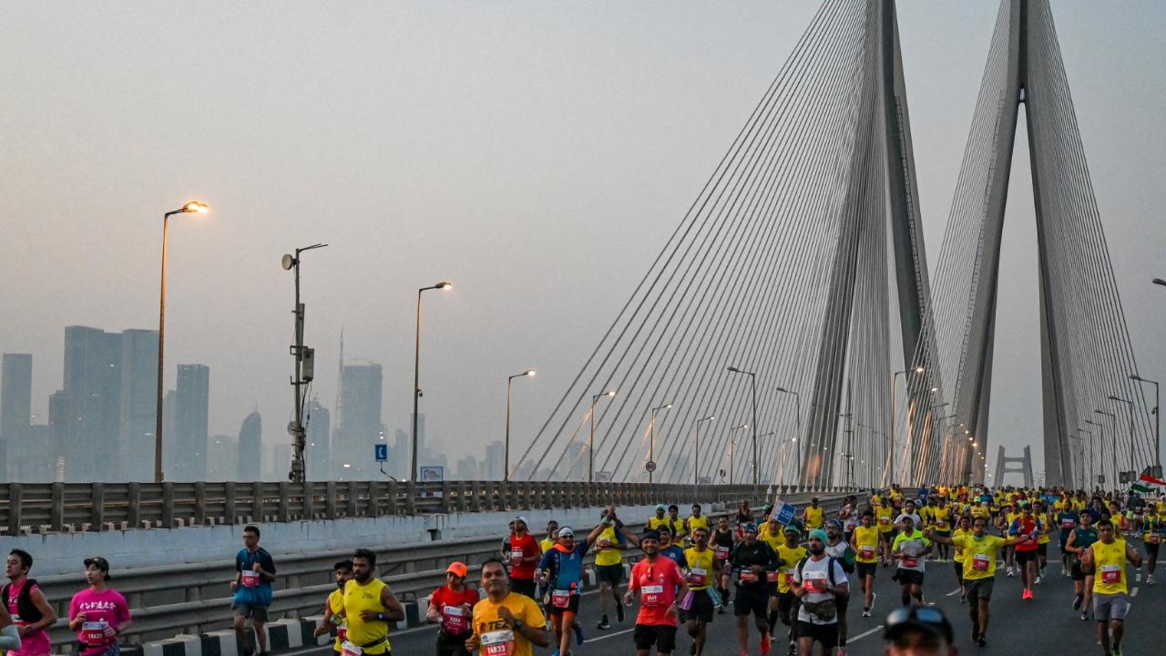Mumbai Marathon
The much-awaited Tata Mumbai Marathon 2025, a prestigious international-level race, is set to take place this month, marking its milestone 20th edition. (File Pic/AFP)
When: January 19, 2025
Where: Starts from Chhatrapati Shivaji Maharaj Terminus (CSMT)
Entry: Registrations to participate have closed