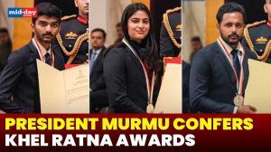 Khel Ratna Award: Manu Bhaker, Gukesh, Harmanpreet Singh, Praveen Kumar honoured