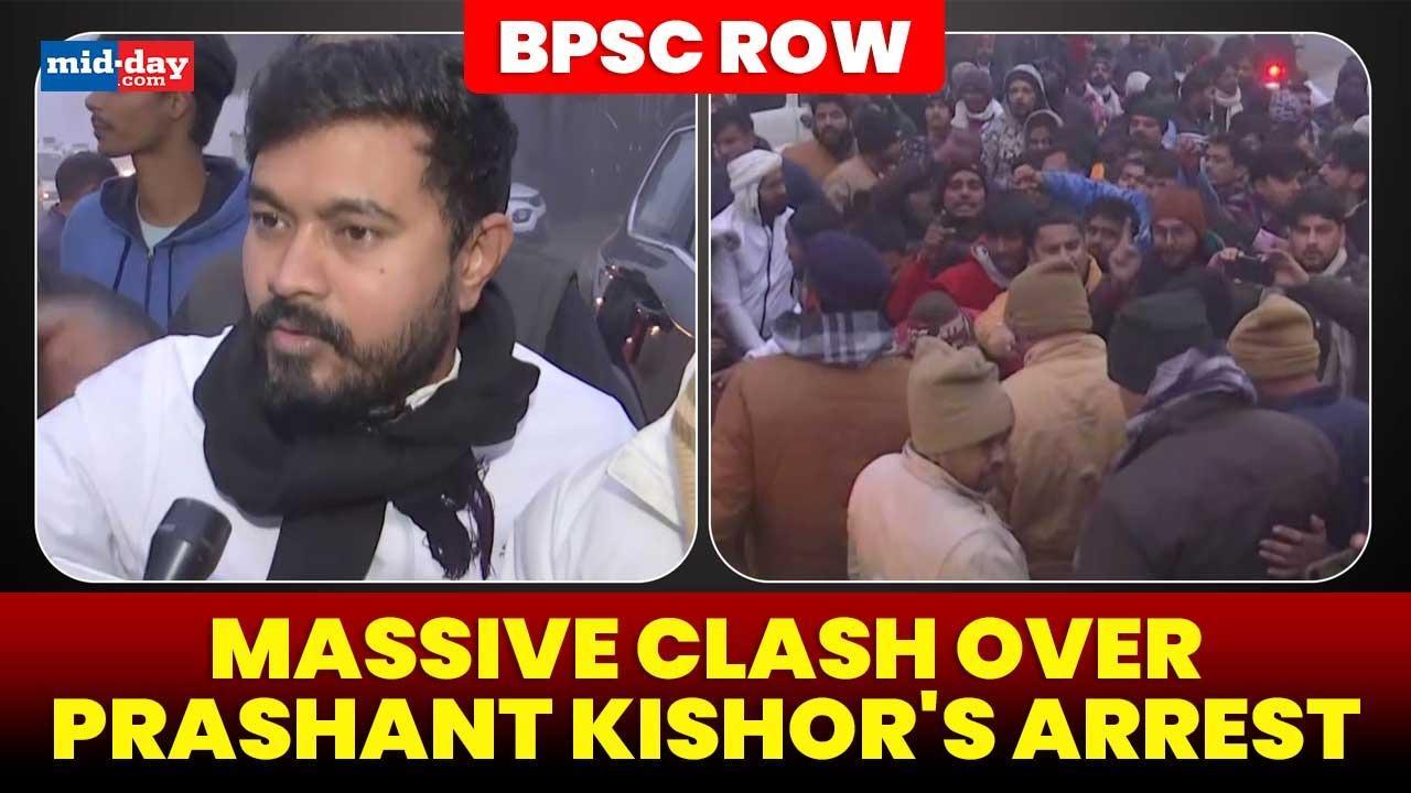 BPSC Row: Prashant Kishor arrested in Patna, Supporters clash with Police