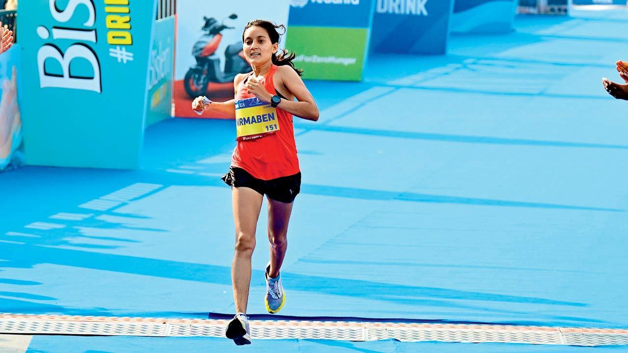 Nirmaben Thakor shines brightest at the TATA Mumbai Marathon, but...