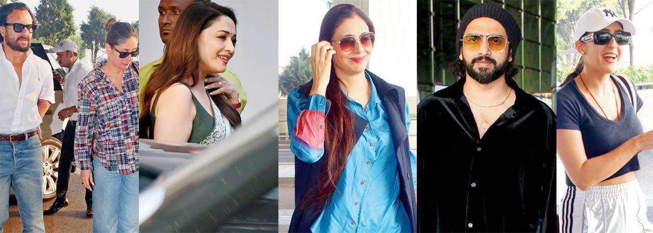 Saif Ali Khan, Kareena Kapoor; Madhuri Dixit Nene; Tabu; Amaal Malik and Sara Ali Khan