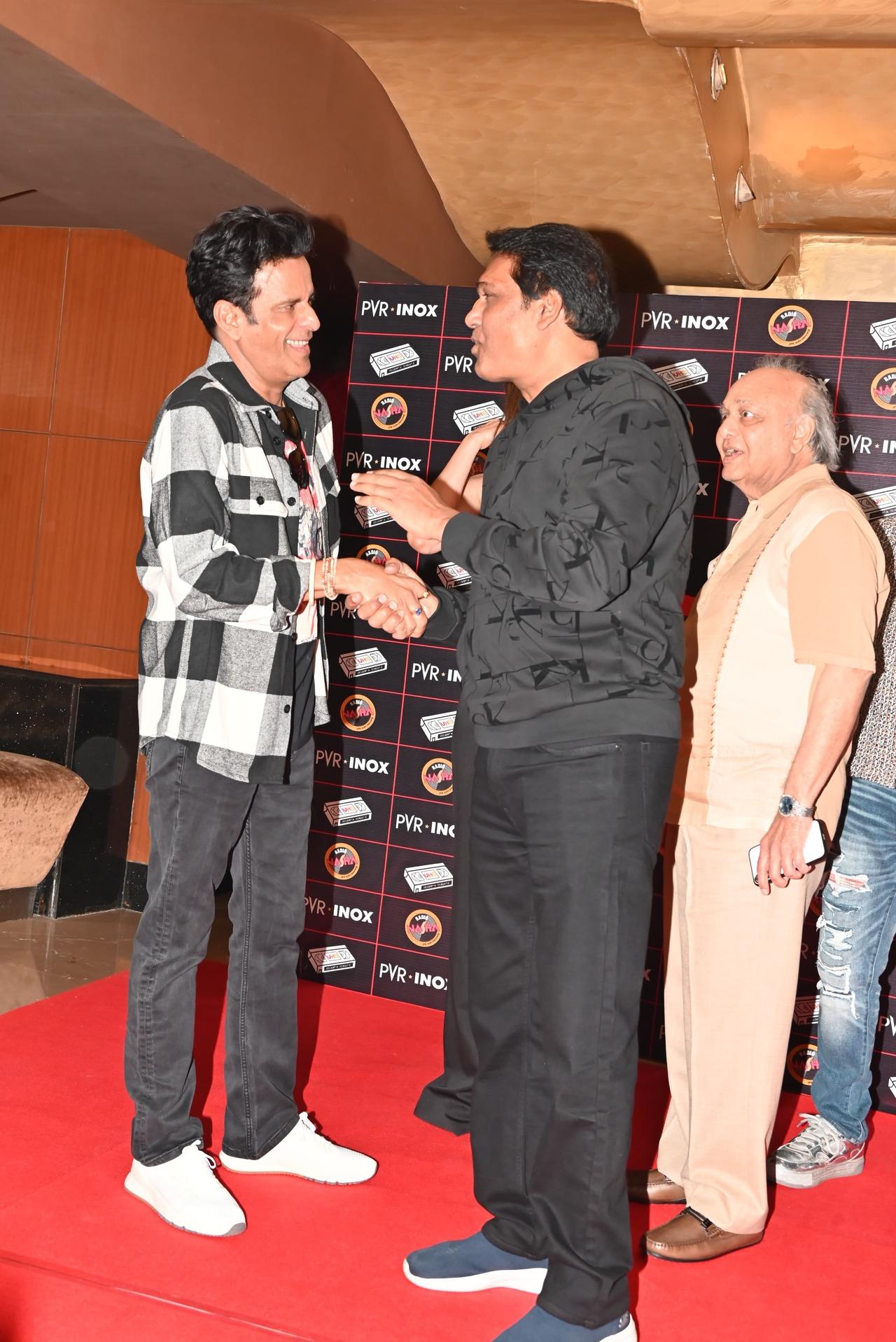 Manoj Bajpayee spotted at the pre-release event of Satya