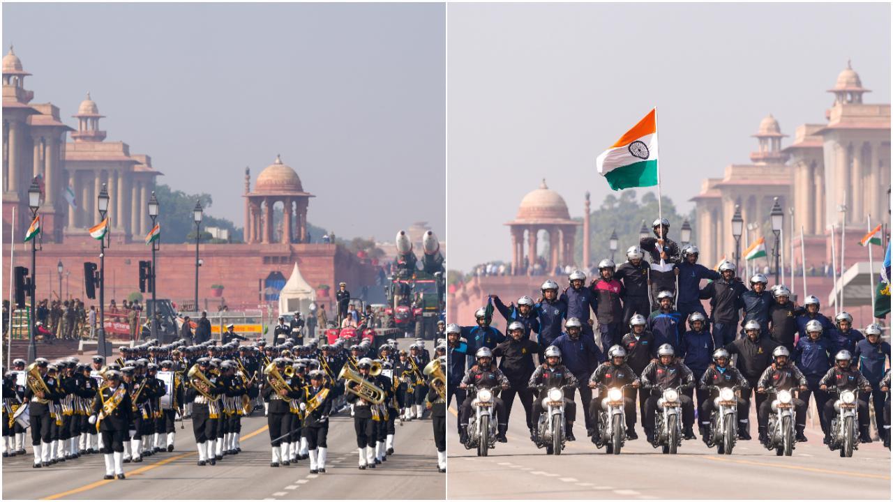 Rehearsals are on for the grand Republic Day parade set to take place in New Delhi on January 26