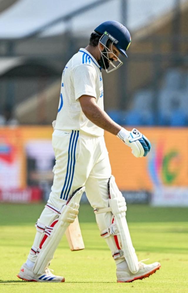 Rohit scored 28 off 35 with flashes of brilliance but failed to convert his start, continuing his struggles in domestic and international cricket