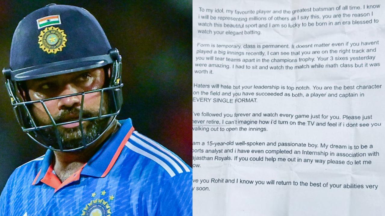 'Please just never retire': Rohit Sharma called ‘the reason to watch cricket’ in viral fan letter